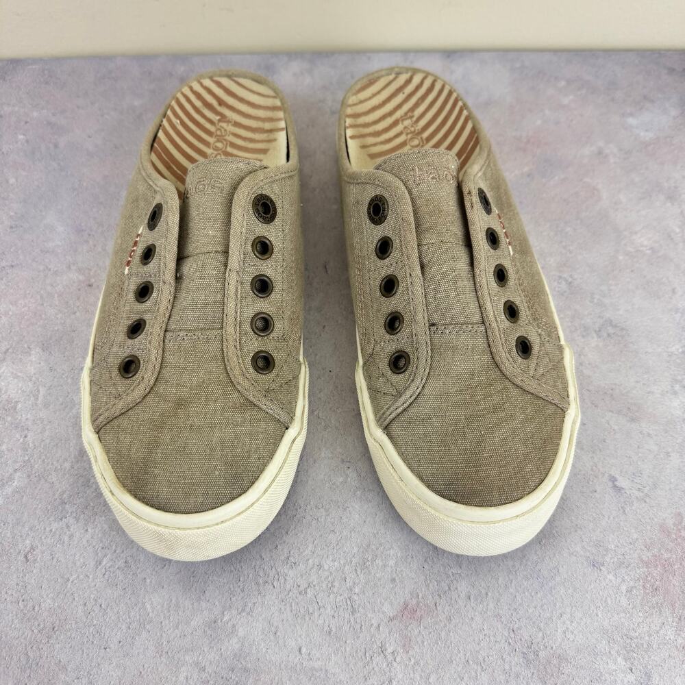 Taos Shoes Womens 7.5 EZ Soul Sneakers Slip On Canvas Comfort Arch Support Read - Picture 5 of 11